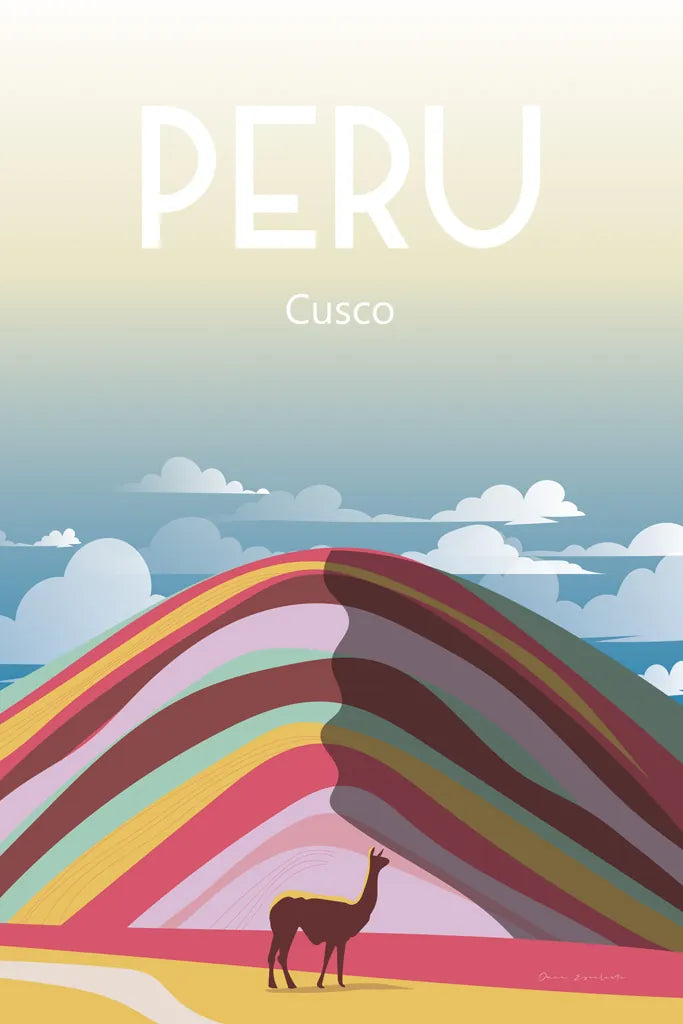 Peru by Omar Escalante. SKU 62772h. Archival Giclee Fine art print for wall decor.