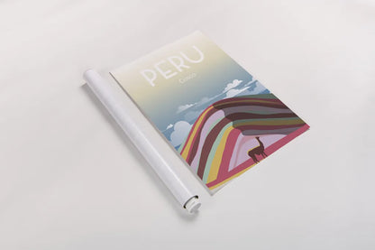 Peru by Omar Escalante. shown as a rolled paper print. Available as archival giclee rolled canvas, fine art paper, or poster print. SKU 62772h.