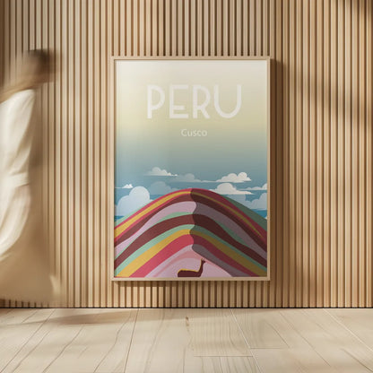Peru by Omar Escalante. shown as over sized large wall art. Available as an archival giclee rolled canvas, fine art paper, or poster print. SKU 62772h.