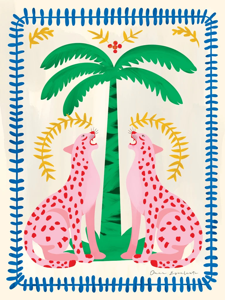 Pink Leopards by Omar Escalante