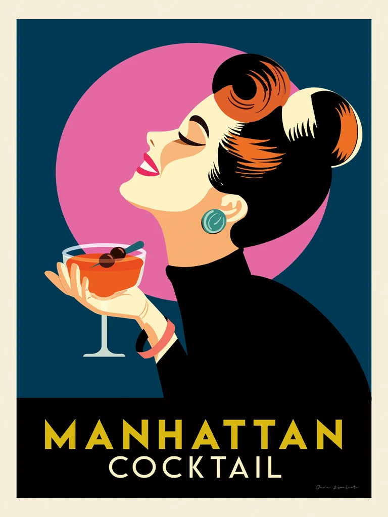 Retro City Cocktails II Jewel by Omar Escalante