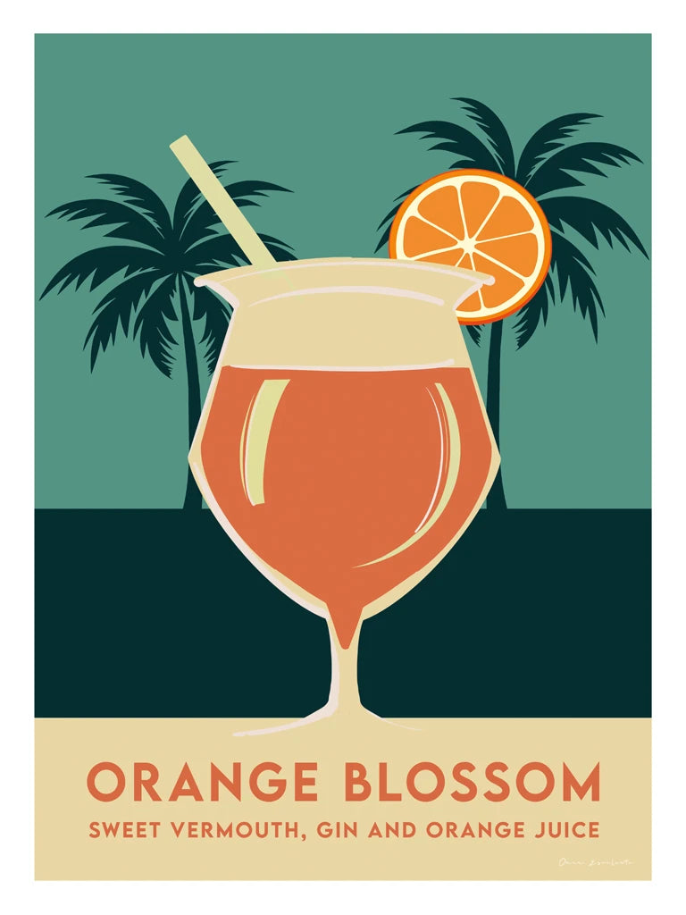 Retro Summer Cocktails II by Omar Escalante