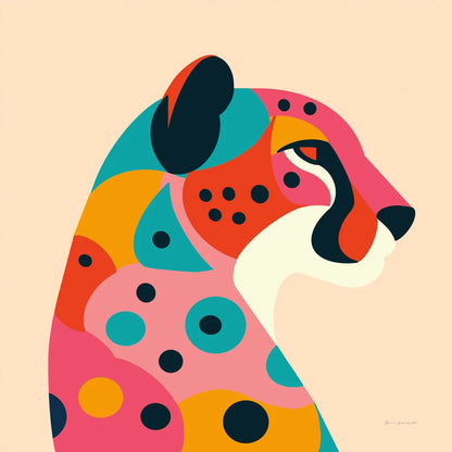 Safari Cat II by Omar Escalante. SKU 92556a. Archival Giclee Fine art print for wall decor.