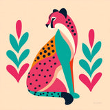 Safari Cat III by Omar Escalante. SKU 92557a. Archival Giclee Fine art print for wall decor.