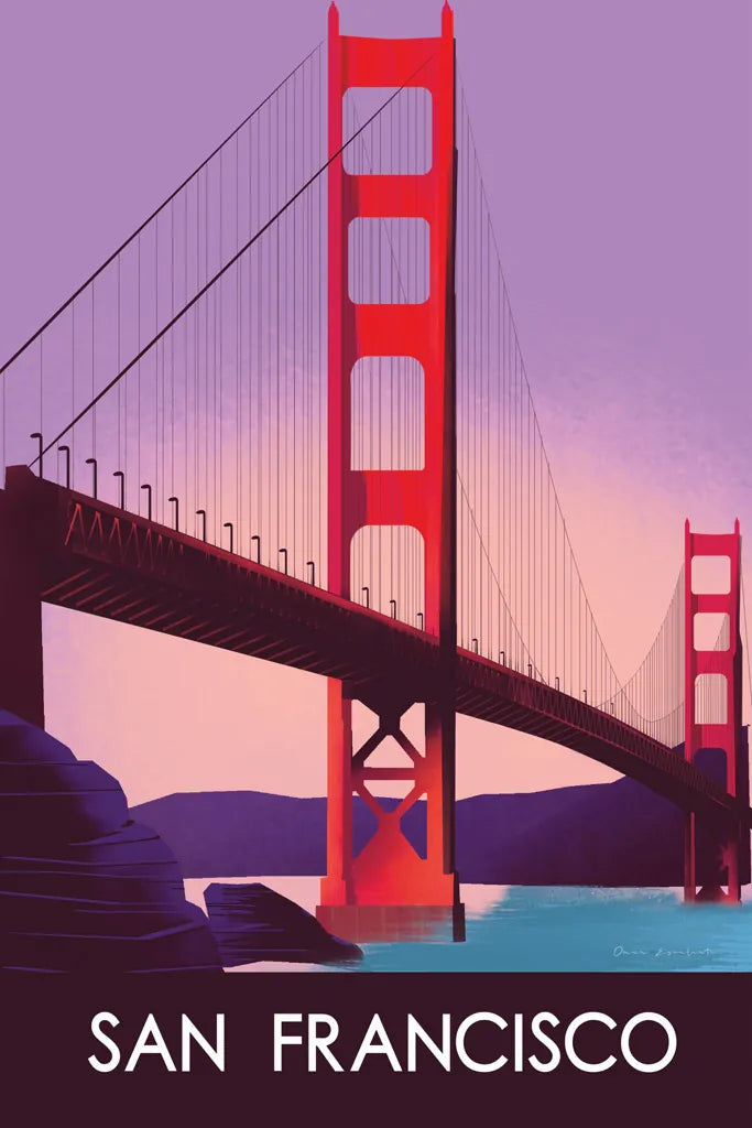 San Francisco I by Omar Escalante. SKU 62041h. Archival Giclee Fine art print for wall decor.