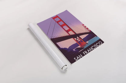 San Francisco I by Omar Escalante. shown as a rolled paper print. Available as archival giclee rolled canvas, fine art paper, or poster print. SKU 62041h.