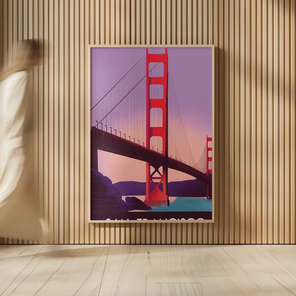 San Francisco I by Omar Escalante. shown as over sized large wall art. Available as an archival giclee rolled canvas, fine art paper, or poster print. SKU 62041h.