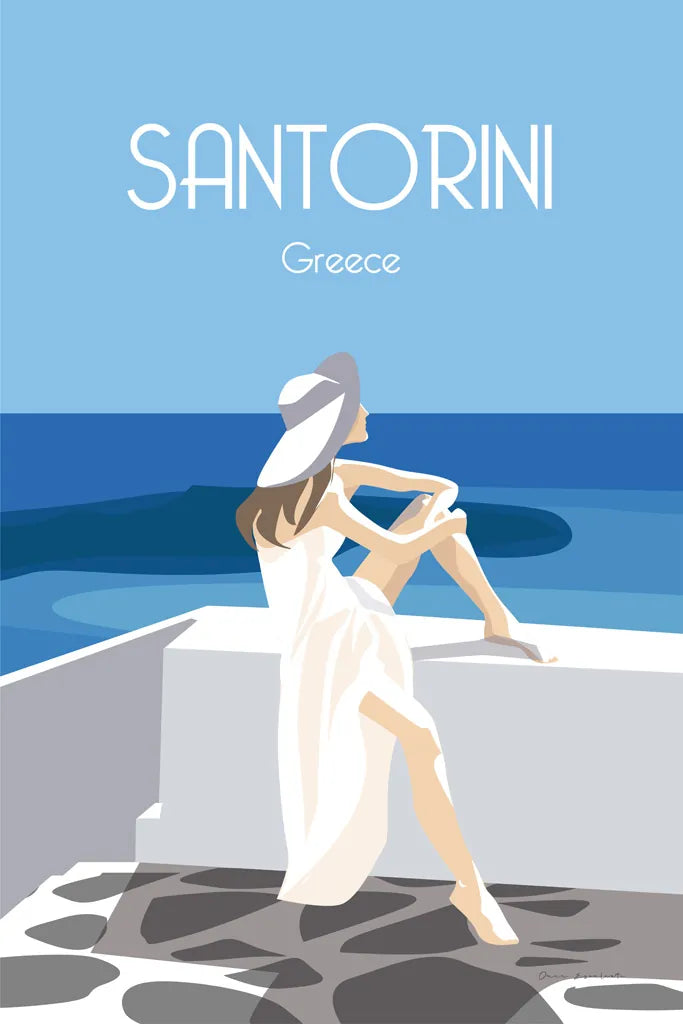 Santori by Omar Escalante. SKU 62773h. Archival Giclee Fine art print for wall decor.