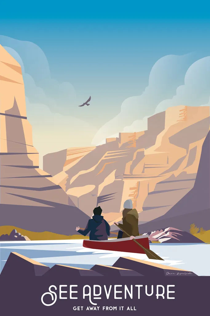 See Adventure by Omar Escalante. SKU 65935h. Archival Giclee Fine art print for wall decor.
