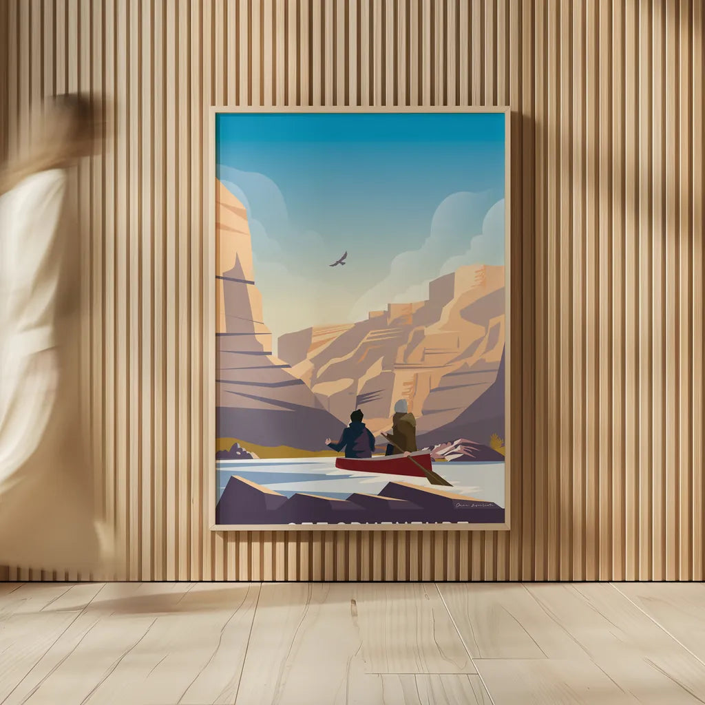 See Adventure by Omar Escalante. shown as over sized large wall art. Available as an archival giclee rolled canvas, fine art paper, or poster print. SKU 65935h.