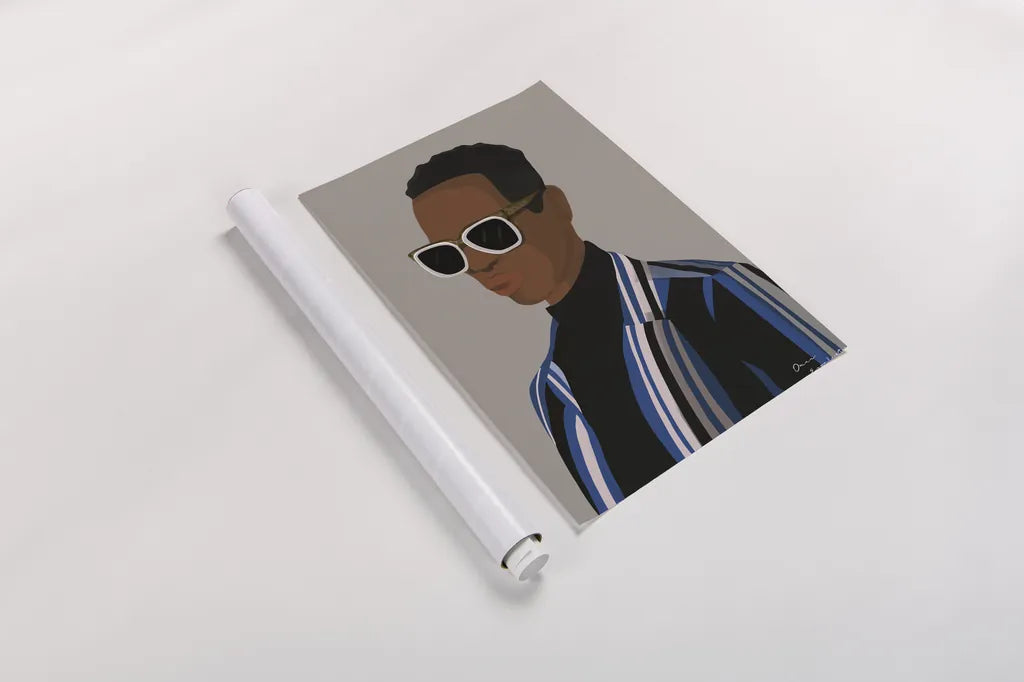 So Cool II by Omar Escalante. shown as a rolled paper print. Available as archival giclee rolled canvas, fine art paper, or poster print. SKU 74125h.