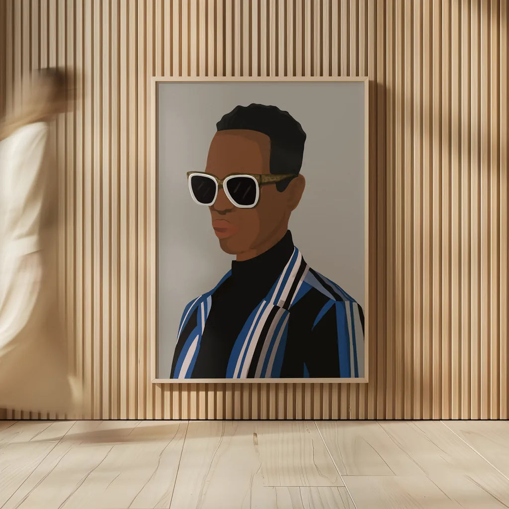 So Cool II by Omar Escalante. shown as over sized large wall art. Available as an archival giclee rolled canvas, fine art paper, or poster print. SKU 74125h.