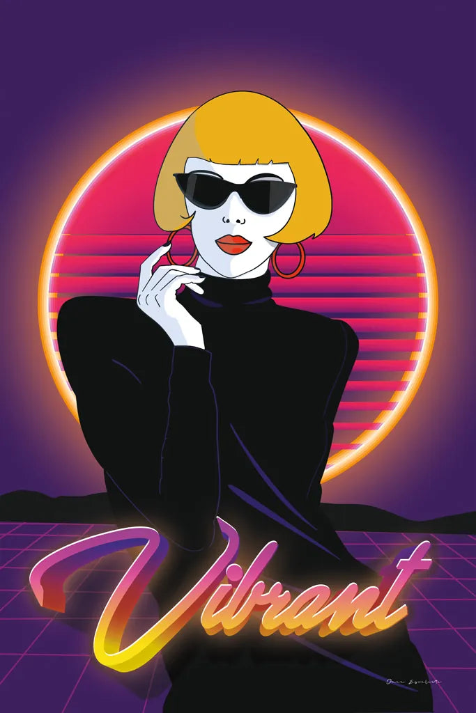 So Eighties I by Omar Escalante. SKU 75113h. Archival Giclee Fine art print for wall decor.