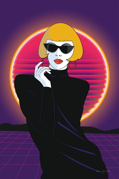 So Eighties I No Words by Omar Escalante. SKU 77008h. Archival Giclee Fine art print for wall decor.