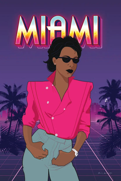 So Eighties II by Omar Escalante. SKU 75114h. Archival Giclee Fine art print for wall decor.