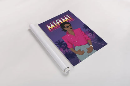 So Eighties II by Omar Escalante. shown as a rolled paper print. Available as archival giclee rolled canvas, fine art paper, or poster print. SKU 75114h.