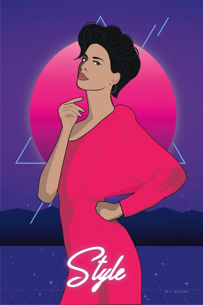 So Eighties III by Omar Escalante. SKU 75115h. Archival Giclee Fine art print for wall decor.