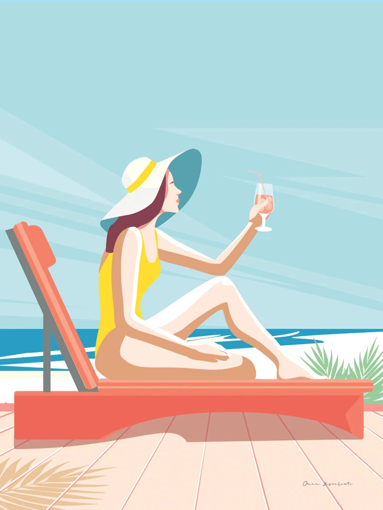 South Beach Sunbather I by Omar Escalante