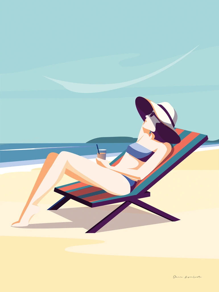 South Beach Sunbather II by Omar Escalante
