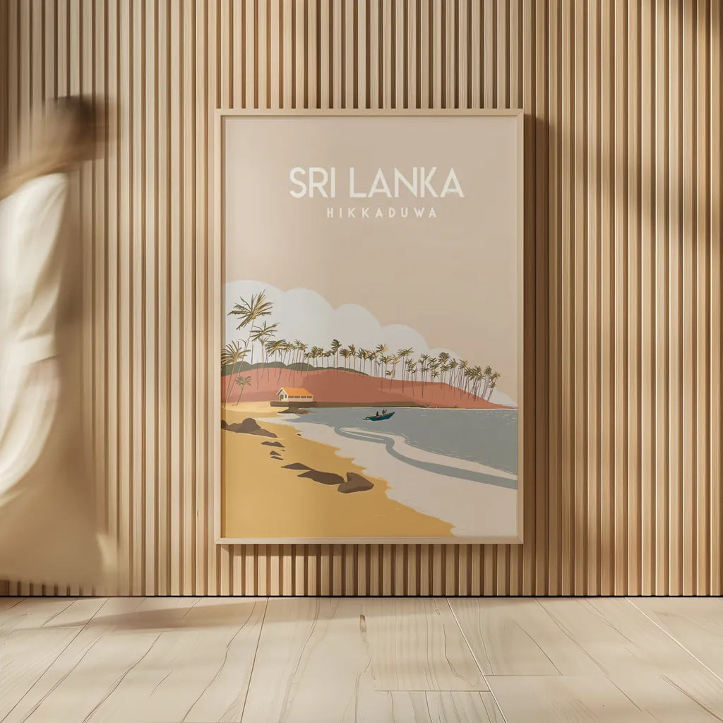 Sri Lanka by Omar Escalante. shown as over sized large wall art. Available as an archival giclee rolled canvas, fine art paper, or poster print. SKU 74453h.