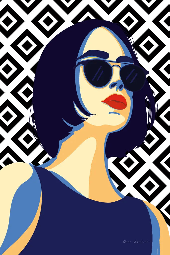 Style and Attitude I by Omar Escalante. SKU 74769h. Archival Giclee Fine art print for wall decor.
