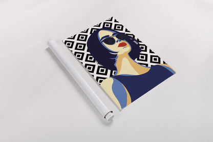 Style and Attitude I by Omar Escalante. shown as a rolled paper print. Available as archival giclee rolled canvas, fine art paper, or poster print. SKU 74769h.