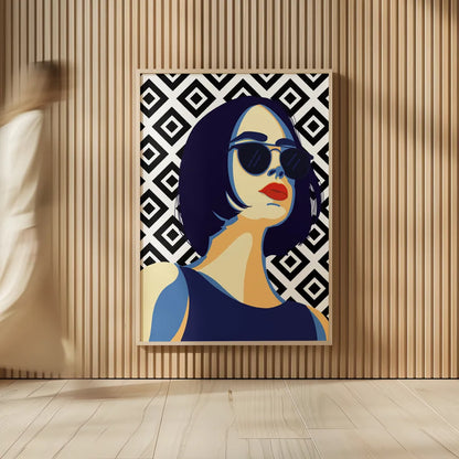 Style and Attitude I by Omar Escalante. shown as over sized large wall art. Available as an archival giclee rolled canvas, fine art paper, or poster print. SKU 74769h.