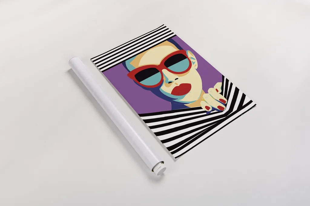 Style and Attitude II by Omar Escalante. shown as a rolled paper print. Available as archival giclee rolled canvas, fine art paper, or poster print. SKU 74770h.