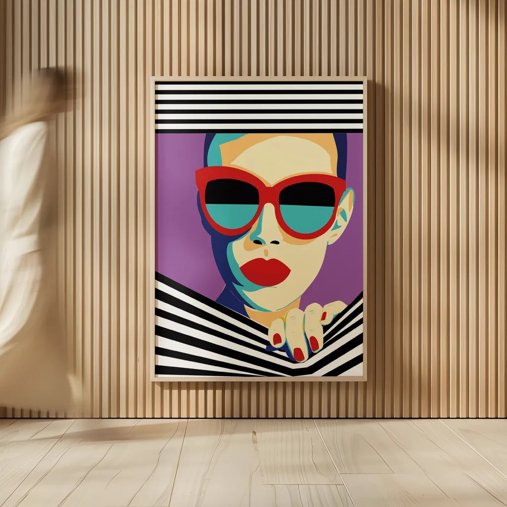 Style and Attitude II by Omar Escalante. shown as over sized large wall art. Available as an archival giclee rolled canvas, fine art paper, or poster print. SKU 74770h.