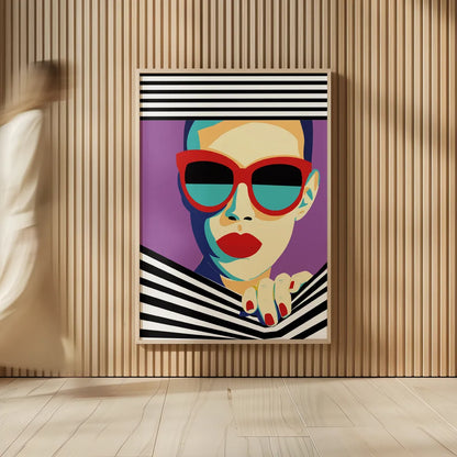 Style and Attitude II by Omar Escalante. shown as over sized large wall art. Available as an archival giclee rolled canvas, fine art paper, or poster print. SKU 74770h.