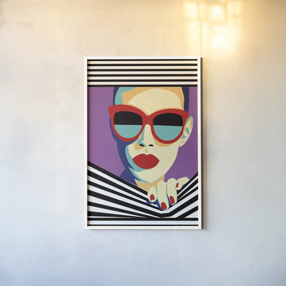 Style and Attitude II by Omar Escalante. shown as a paper print in a white frame. Available as a archival giclee rolled canvas, fine art paper, or poster print. SKU 74770h.