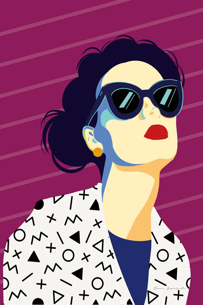 Style and Attitude III by Omar Escalante. SKU 74771h. Archival Giclee Fine art print for wall decor.