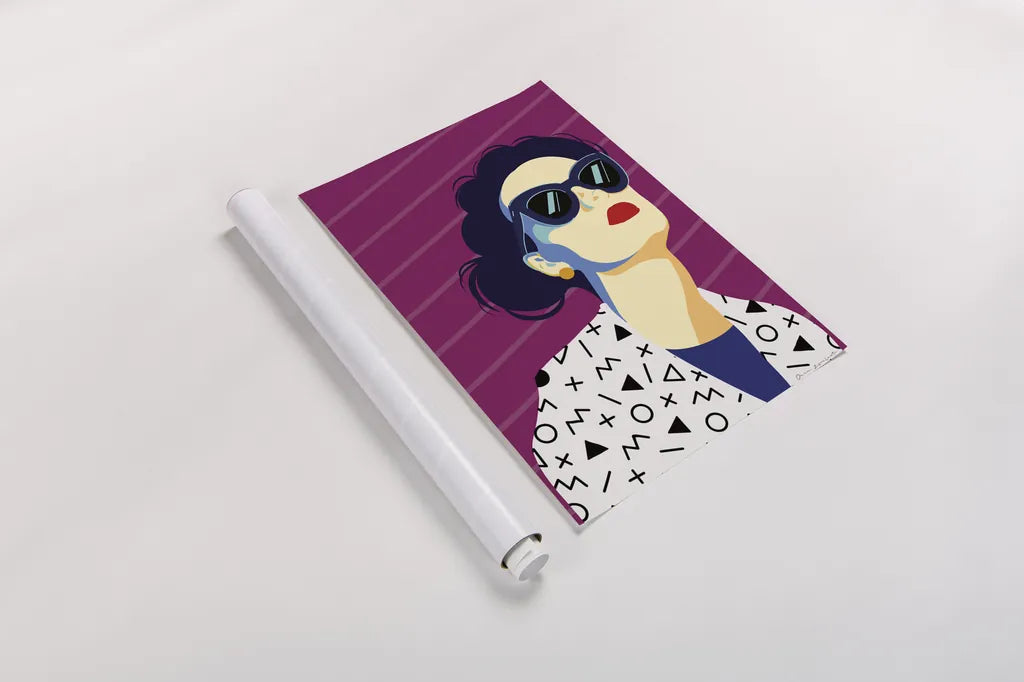 Style and Attitude III by Omar Escalante. shown as a rolled paper print. Available as archival giclee rolled canvas, fine art paper, or poster print. SKU 74771h.