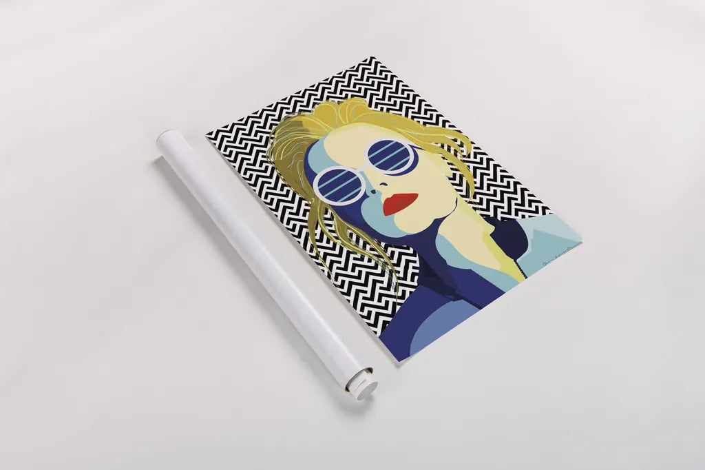 Style and Attitude IV by Omar Escalante. shown as a rolled paper print. Available as archival giclee rolled canvas, fine art paper, or poster print. SKU 74772h.