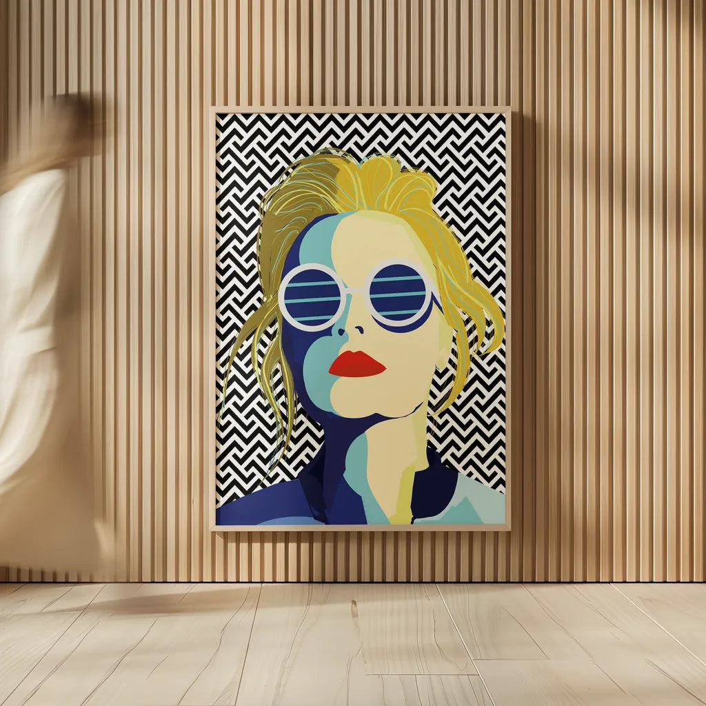 Style and Attitude IV by Omar Escalante. shown as over sized large wall art. Available as an archival giclee rolled canvas, fine art paper, or poster print. SKU 74772h.