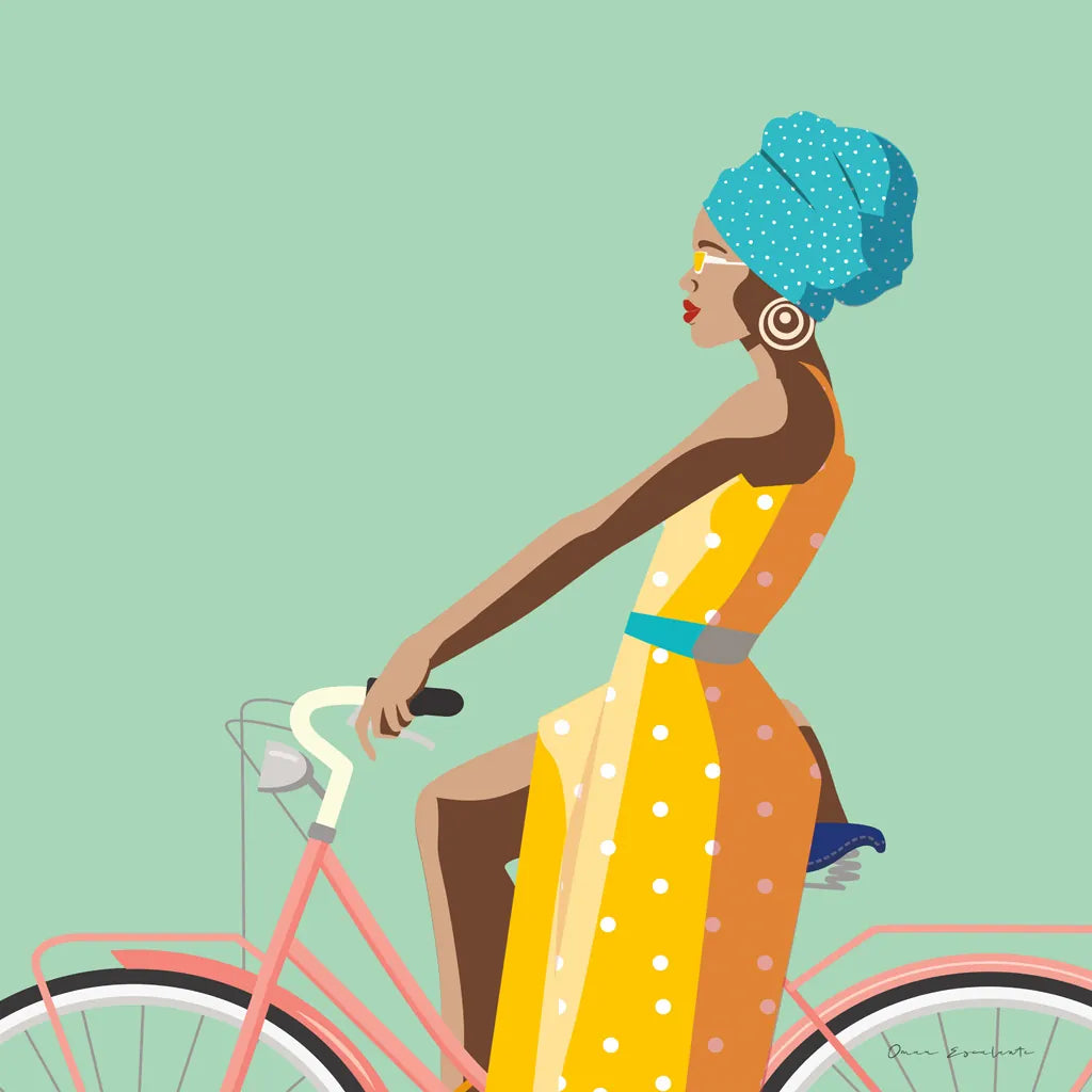 Summer Girl II v2 by Omar Escalante. SKU 66616a. Archival Giclee Fine art print for wall decor.