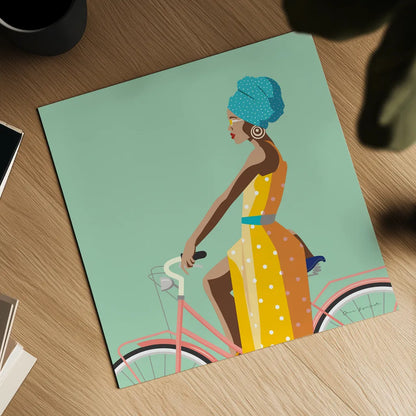 Summer Girl II v2 by Omar Escalante. Shown as a detailed flat fine art print, highlighting archival giclee quality. Available as an archival giclee rolled canvas, fine art paper, or poster print. SKU 66616a.