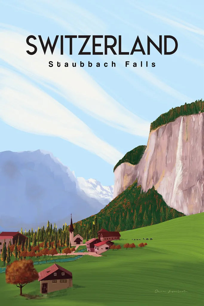 Swiss Alps by Omar Escalante. SKU 75834h. Archival Giclee Fine art print for wall decor.