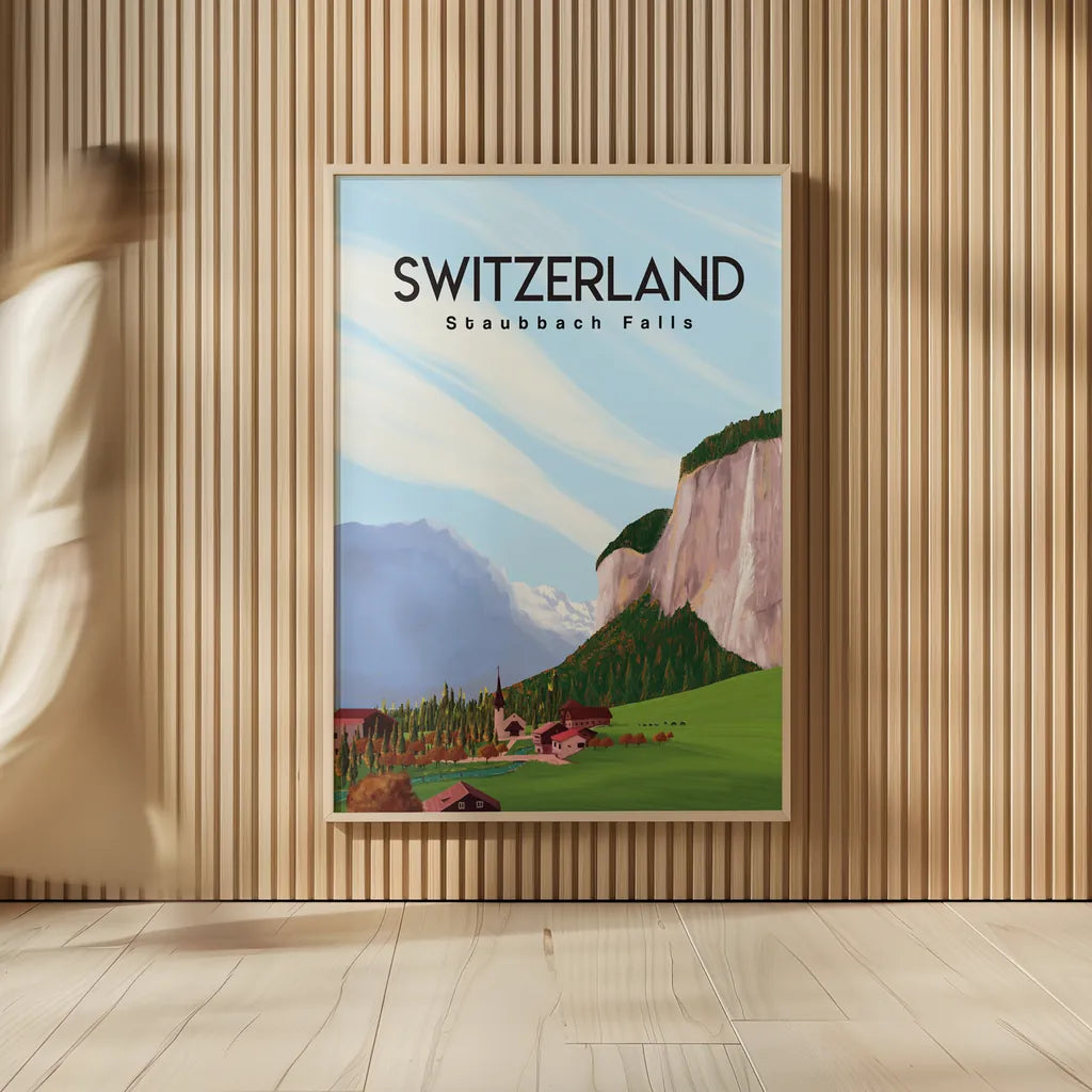 Swiss Alps by Omar Escalante. shown as over sized large wall art. Available as an archival giclee rolled canvas, fine art paper, or poster print. SKU 75834h.