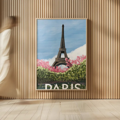 Take Me to Paris II by Omar Escalante. shown as over sized large wall art. Available as an archival giclee rolled canvas, fine art paper, or poster print. SKU 75994h.