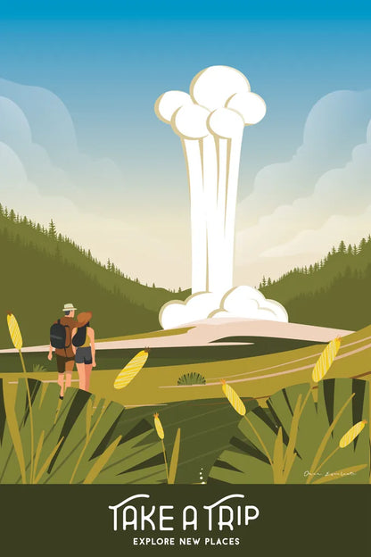 Take a Trip by Omar Escalante. SKU 65931h. Archival Giclee Fine art print for wall decor.