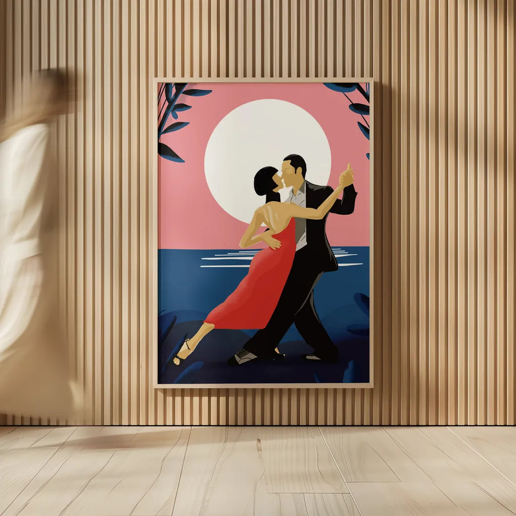 Tango by Omar Escalante. shown as over sized large wall art. Available as an archival giclee rolled canvas, fine art paper, or poster print. SKU 71460h.