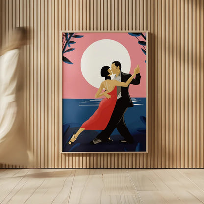 Tango by Omar Escalante. shown as over sized large wall art. Available as an archival giclee rolled canvas, fine art paper, or poster print. SKU 71460h.