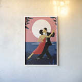 Tango by Omar Escalante. shown as a paper print in a white frame. Available as a archival giclee rolled canvas, fine art paper, or poster print. SKU 71460h.