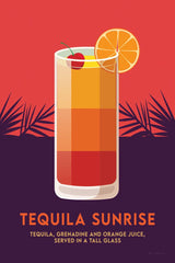 Tequila Sunrise by Omar Escalante. SKU 100926h. Archival Giclee Fine art print for wall decor.