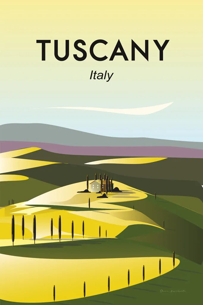 Tuscany by Omar Escalante. SKU 62774h. Archival Giclee Fine art print for wall decor.