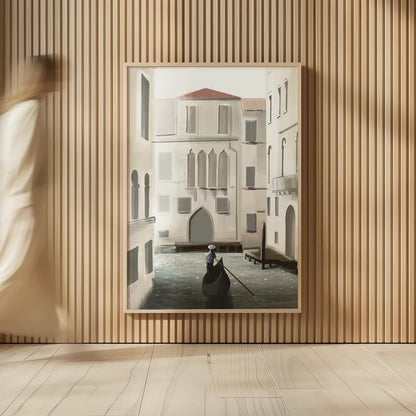 Venice Moment by Omar Escalante. shown as over sized large wall art. Available as an archival giclee rolled canvas, fine art paper, or poster print. SKU 71214h.