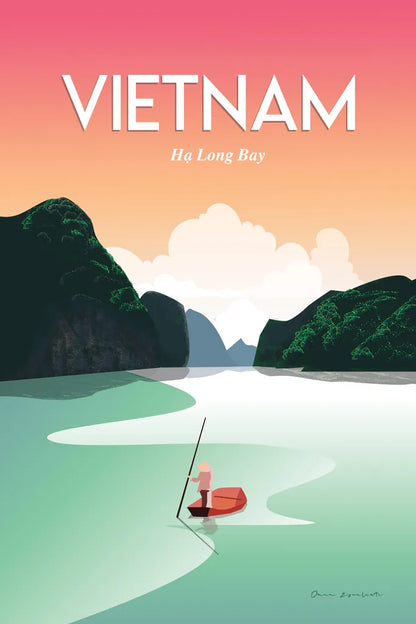 Vietnam Ha Long Bay by Omar Escalante. SKU 66862h. Archival Giclee Fine art print for wall decor.