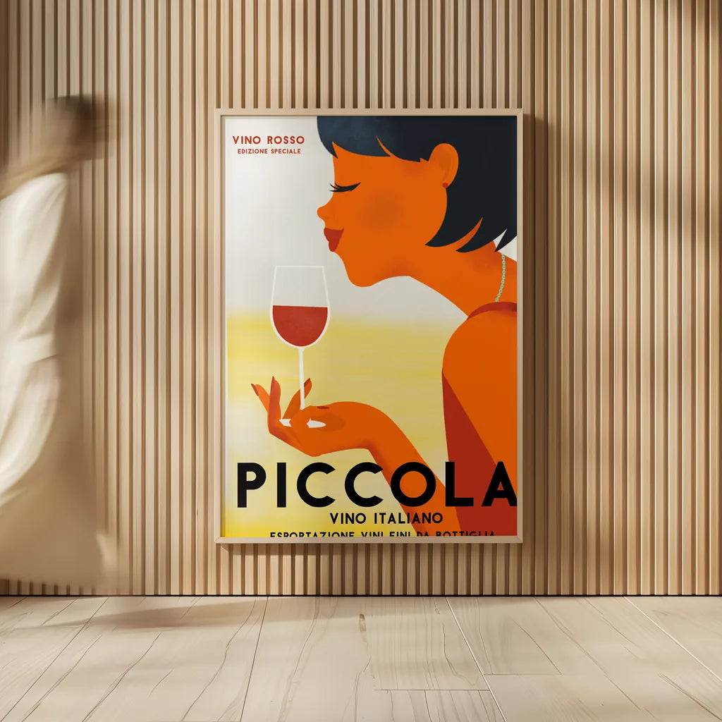 Vino Rosso II by Omar Escalante. shown as over sized large wall art. Available as an archival giclee rolled canvas, fine art paper, or poster print. SKU 74127h.