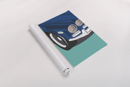 Vintage Car I by Omar Escalante. shown as a rolled paper print. Available as archival giclee rolled canvas, fine art paper, or poster print. SKU 66172h.